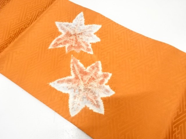 絞り　紅葉模様　名古屋帯